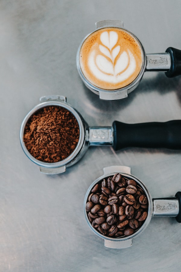 Latte art coffee